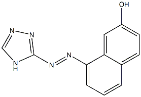 8-[2-(4H-1,2,4-triazol-3-yl)diaz-1-enyl]-2-naphthol Struktur