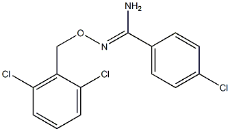 O1-(2,6-dichlorobenzyl)-4-chlorobenzene-1-carbohydroximamide Struktur