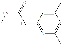 N-(4,6-dimethyl-2-pyridinyl)-N'-methylurea Struktur