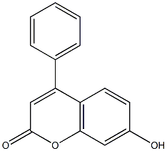 7-Hydroxy-4-phenyl-chromen-2-one Struktur