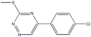 5-(4-chlorophenyl)-3-(methylthio)-1,2,4-triazine Struktur