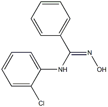 N-(2-chlorophenyl)-N'-hydroxybenzenecarboximidamide Struktur