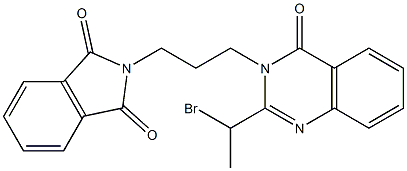 2-{3-[2-(1-bromoethyl)-4-oxo-3(4H)-quinazolinyl]propyl}-1H-isoindole-1,3(2H)-dione Struktur