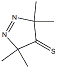 3,3,5,5-tetramethyl-4,5-dihydro-3H-pyrazole-4-thione Struktur