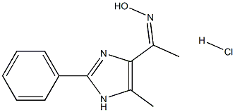 1-(5-methyl-2-phenyl-1H-imidazol-4-yl)ethanone oxime hydrochloride Struktur