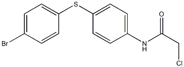 N-{4-[(4-bromophenyl)sulfanyl]phenyl}-2-chloroacetamide Struktur