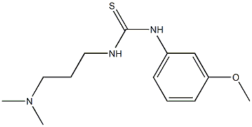 N-[3-(dimethylamino)propyl]-N'-(3-methoxyphenyl)thiourea Struktur