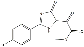 methyl 2-[2-(4-chlorophenyl)-4-oxo-4,5-dihydro-1H-imidazol-5-yl]-2-oxoacetate Struktur