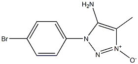 4-amino-3-(4-bromophenyl)-5-methyl-3H-1,2,3-triazol-1-ium-1-olate Struktur