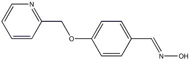 4-(pyridin-2-ylmethoxy)benzaldehyde oxime Struktur