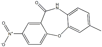 7-methyl-2-nitrodibenzo[b,f][1,4]oxazepin-11(10H)-one Struktur