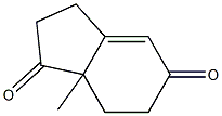 7a-methyl-2,3,5,6,7,7a-hexahydro-1H-indene-1,5-dione Struktur