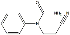 N-(2-cyanoethyl)-N-phenylurea Struktur