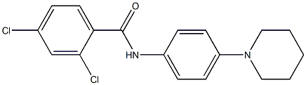 2,4-dichloro-N-(4-piperidinophenyl)benzenecarboxamide Struktur