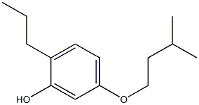 5-(isopentyloxy)-2-propylphenol Struktur