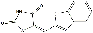 5-[(Z)-1-benzofuran-2-ylmethylidene]-1,3-thiazolane-2,4-dione Struktur