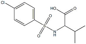 2-(4-Chloro-benzenesulfonylamino)-3-methyl-butyric acid Struktur