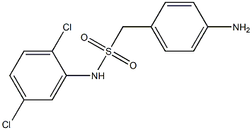 1-(4-aminophenyl)-N-(2,5-dichlorophenyl)methanesulfonamide Struktur