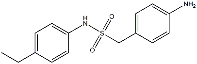 1-(4-aminophenyl)-N-(4-ethylphenyl)methanesulfonamide Struktur