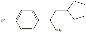 1-(4-bromophenyl)-2-cyclopentylethanamine Struktur