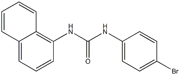 1-(4-bromophenyl)-3-naphthalen-1-ylurea Struktur