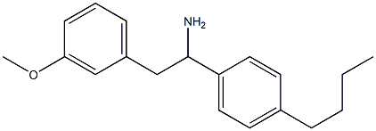 1-(4-butylphenyl)-2-(3-methoxyphenyl)ethan-1-amine Struktur