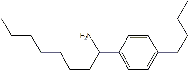 1-(4-butylphenyl)octan-1-amine Struktur