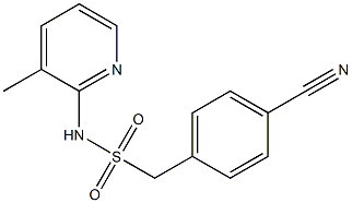 1-(4-cyanophenyl)-N-(3-methylpyridin-2-yl)methanesulfonamide Struktur