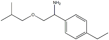 1-(4-ethylphenyl)-2-(2-methylpropoxy)ethan-1-amine Struktur