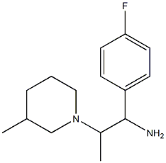 1-(4-fluorophenyl)-2-(3-methylpiperidin-1-yl)propan-1-amine Struktur