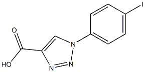 1-(4-iodophenyl)-1H-1,2,3-triazole-4-carboxylic acid Struktur