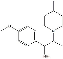 1-(4-methoxyphenyl)-2-(4-methylpiperidin-1-yl)propan-1-amine Struktur