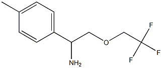 1-(4-methylphenyl)-2-(2,2,2-trifluoroethoxy)ethanamine Struktur