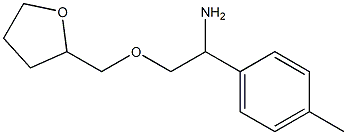 1-(4-methylphenyl)-2-(oxolan-2-ylmethoxy)ethan-1-amine Struktur