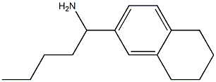 1-(5,6,7,8-tetrahydronaphthalen-2-yl)pentan-1-amine Struktur