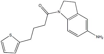 1-(5-amino-2,3-dihydro-1H-indol-1-yl)-4-(thiophen-2-yl)butan-1-one Struktur