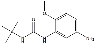 1-(5-amino-2-methoxyphenyl)-3-tert-butylurea Struktur