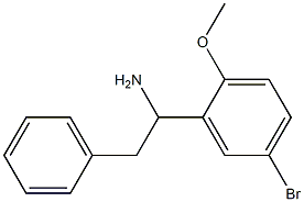 1-(5-bromo-2-methoxyphenyl)-2-phenylethan-1-amine Struktur