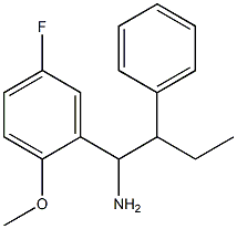 1-(5-fluoro-2-methoxyphenyl)-2-phenylbutan-1-amine Struktur