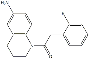 1-(6-amino-1,2,3,4-tetrahydroquinolin-1-yl)-2-(2-fluorophenyl)ethan-1-one Struktur