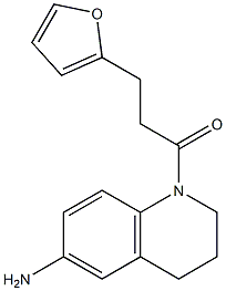 1-(6-amino-1,2,3,4-tetrahydroquinolin-1-yl)-3-(furan-2-yl)propan-1-one Struktur