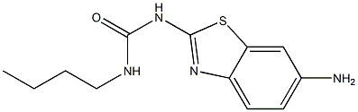 1-(6-amino-1,3-benzothiazol-2-yl)-3-butylurea Struktur