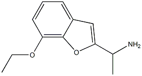 1-(7-ethoxy-1-benzofuran-2-yl)ethan-1-amine Struktur