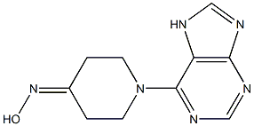 1-(7H-purin-6-yl)piperidin-4-one oxime Struktur