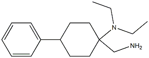 1-(aminomethyl)-N,N-diethyl-4-phenylcyclohexan-1-amine Struktur