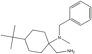 1-(aminomethyl)-N-benzyl-4-tert-butyl-N-methylcyclohexan-1-amine Struktur