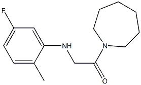 1-(azepan-1-yl)-2-[(5-fluoro-2-methylphenyl)amino]ethan-1-one Struktur