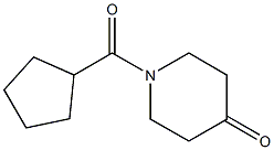 1-(cyclopentylcarbonyl)piperidin-4-one Struktur