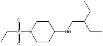 1-(ethanesulfonyl)-N-(2-ethylbutyl)piperidin-4-amine Struktur