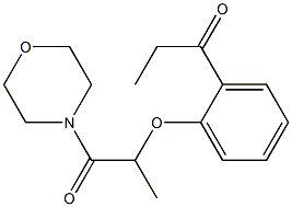 1-(morpholin-4-yl)-2-(2-propanoylphenoxy)propan-1-one Struktur